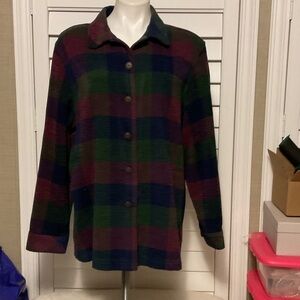 Allison Daley Multicolor Plaid Button-Down Shirt
